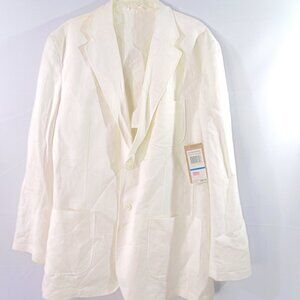 NWT The Havanera Co Linen Blend Mens 44 XL Blazer Beach Tropical Sport NEW